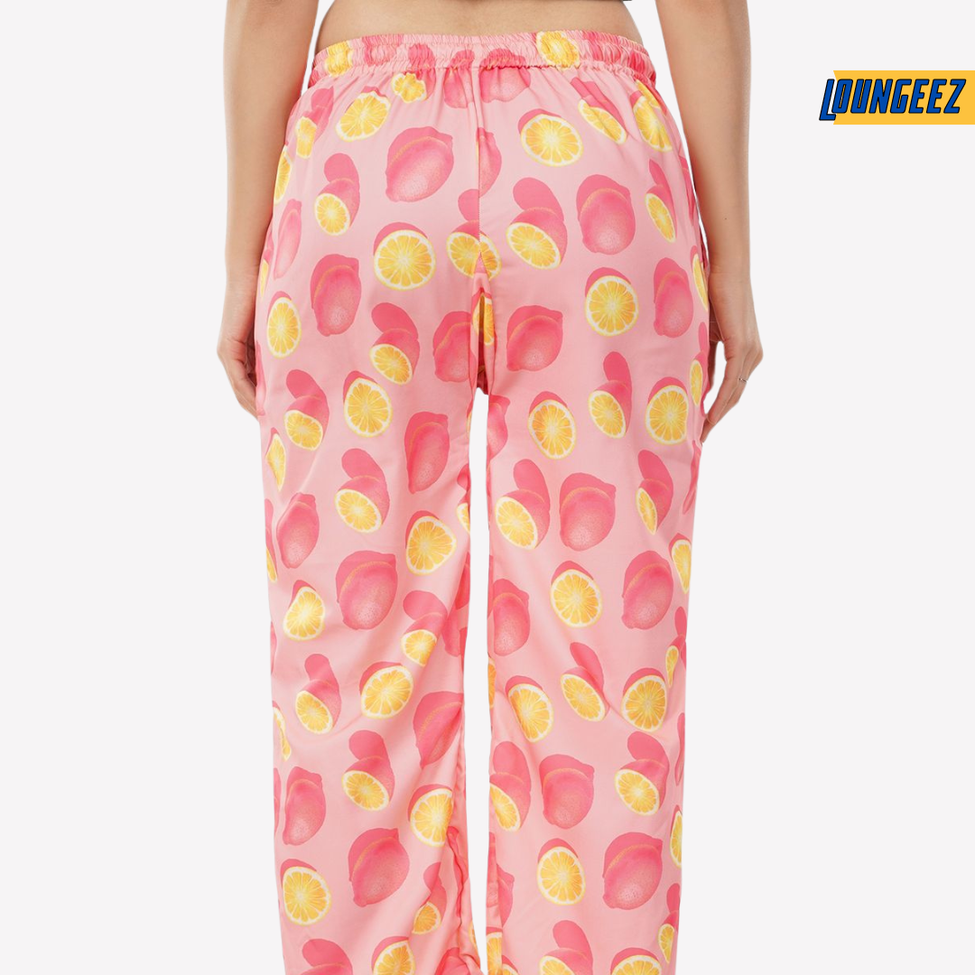 Loungeez Lemon Printed Pajama