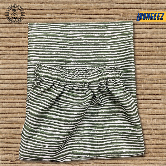 Sap Green/White Striped Pant