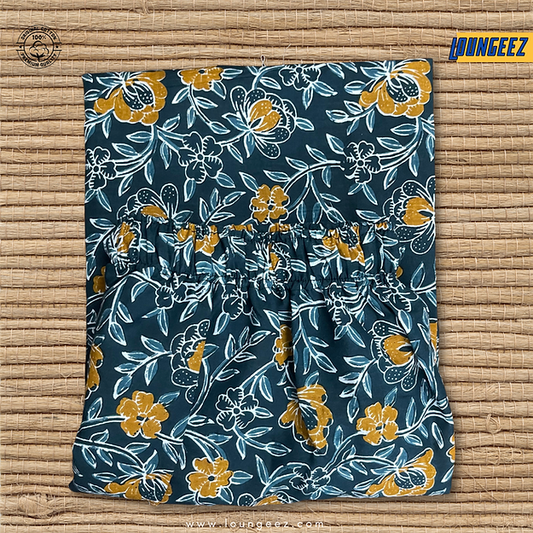 Loungeez Green/Yellow Floral Printed Pant