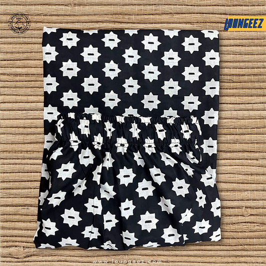 Loungeez Black/White Floral Printed Pant