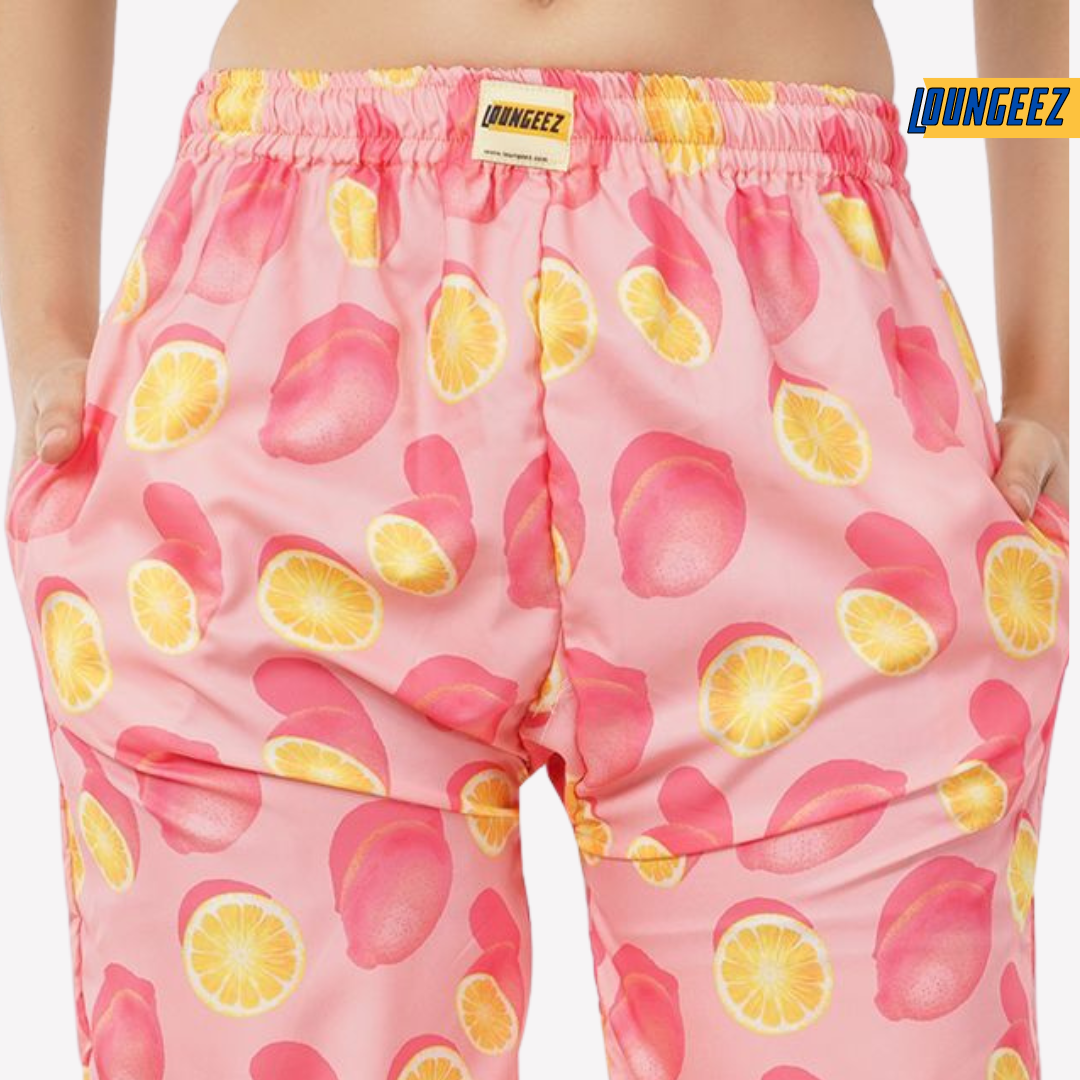 Loungeez Lemon Printed Pajama
