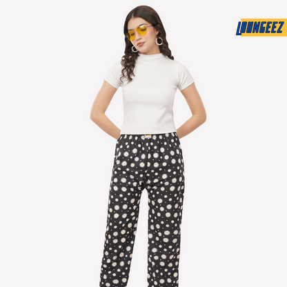 Loungeez Black Daisy EverLast Pajama