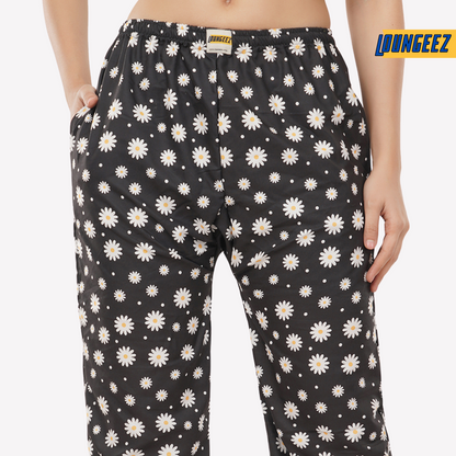 Loungeez Black Daisy EverLast Pajama