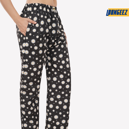 Loungeez Black Daisy EverLast Pajama