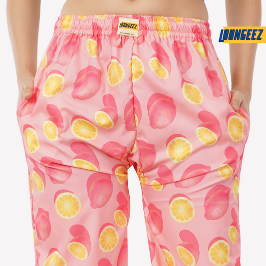 Loungeez Lemon Printed EverLast Pajama