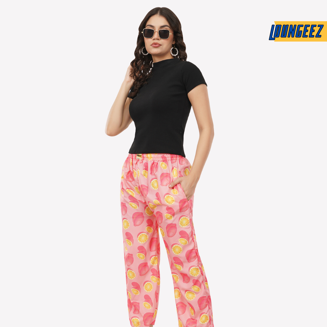 Loungeez Lemon Printed EverLast Pajama