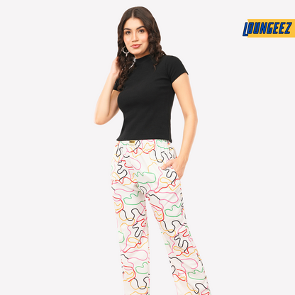 Loungeez White Abstract EverLast Pajama