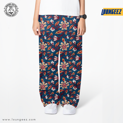 Loungeez Blue Floral printed pant