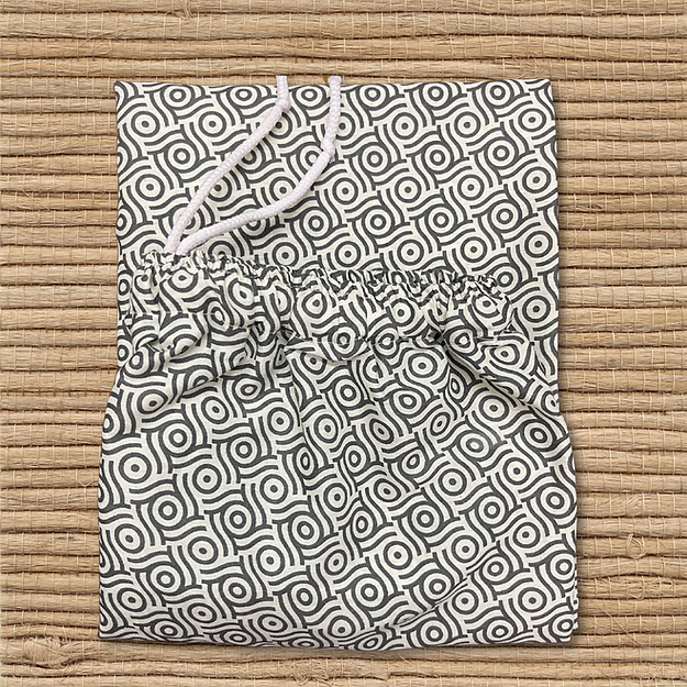 Loungeez White/Grey printed Pant