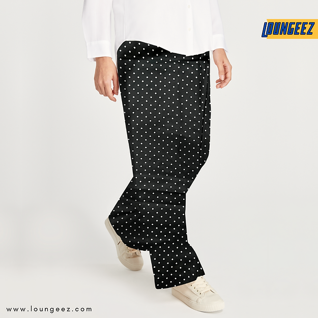 Black/White Polka Dot Pajama