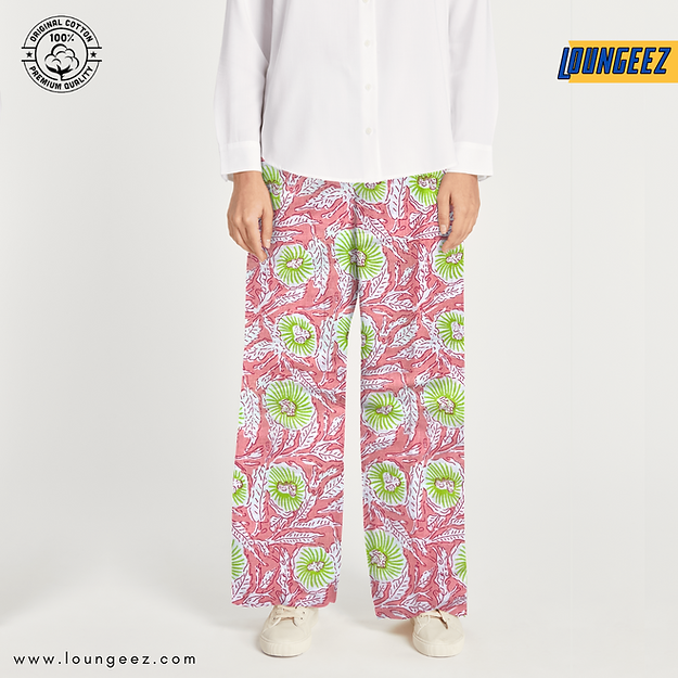 Floral Printed Cotton Pant