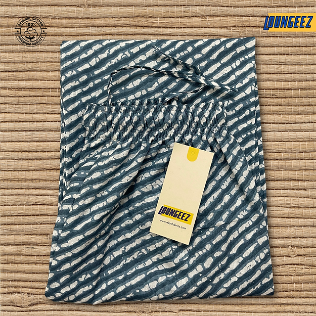 Blue/White Striped Pure Cotton Pajama