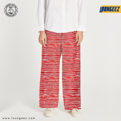 Red/White Striped Pant
