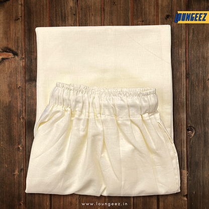 Off-White Solid Pure Cotton Pant