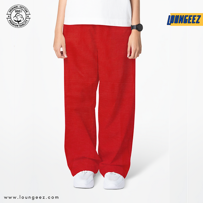 Red Pure Cotton Pant