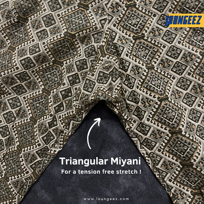 Loungeez Earthly Green/Brown Ethnic Printed Cotton Pant