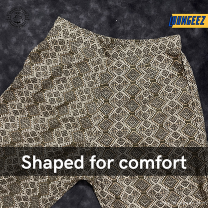 Loungeez Earthly Green/Brown Ethnic Printed Cotton Pant