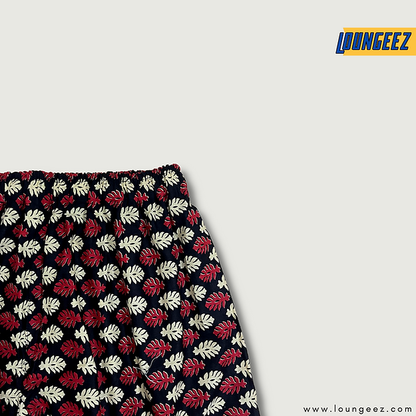 Black Floral Printed Pure Cotton Pant