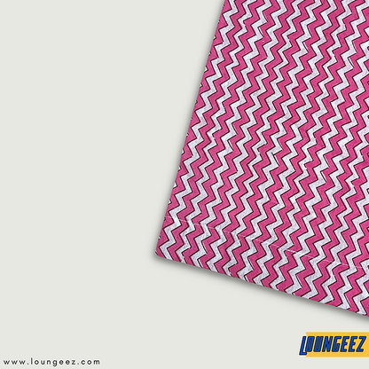 Pink/White Zig Zag Printed Pant