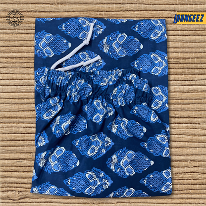 Loungeez Indigo Pure Cotton printed Pant