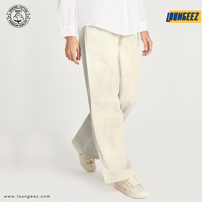 Off-White Solid Pure Cotton Pant