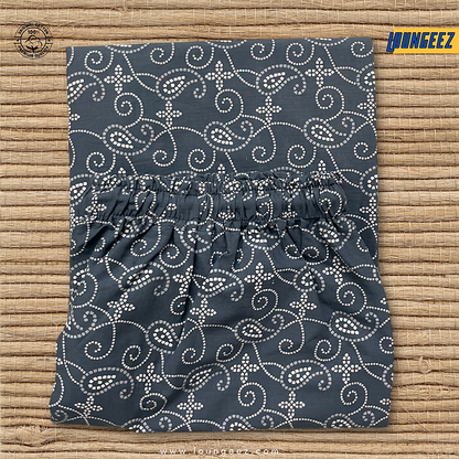 Grey/White Ethnic Printed Pants